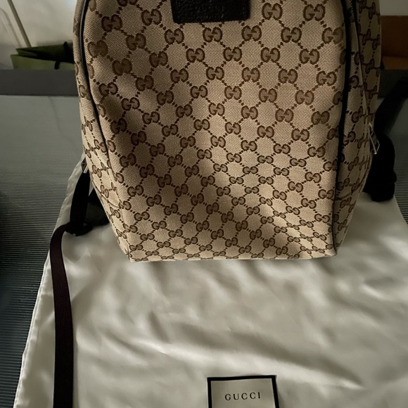 New Gucci Authentic Monogram Backpack - Picture 9 of 9